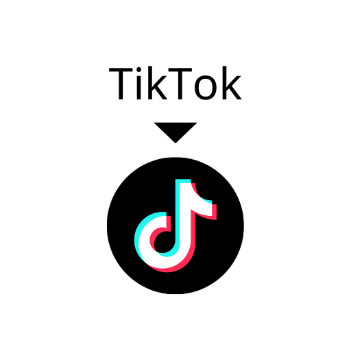 TikTokへリンクするボタン