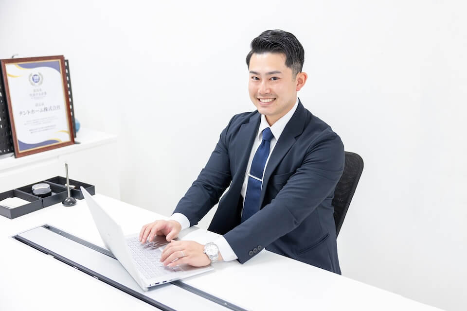 口コミに返信する天渡代表