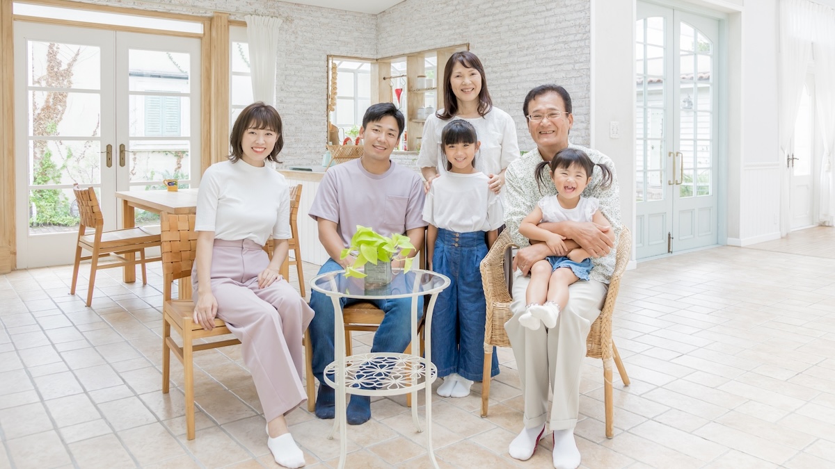 リノベーションをした家族