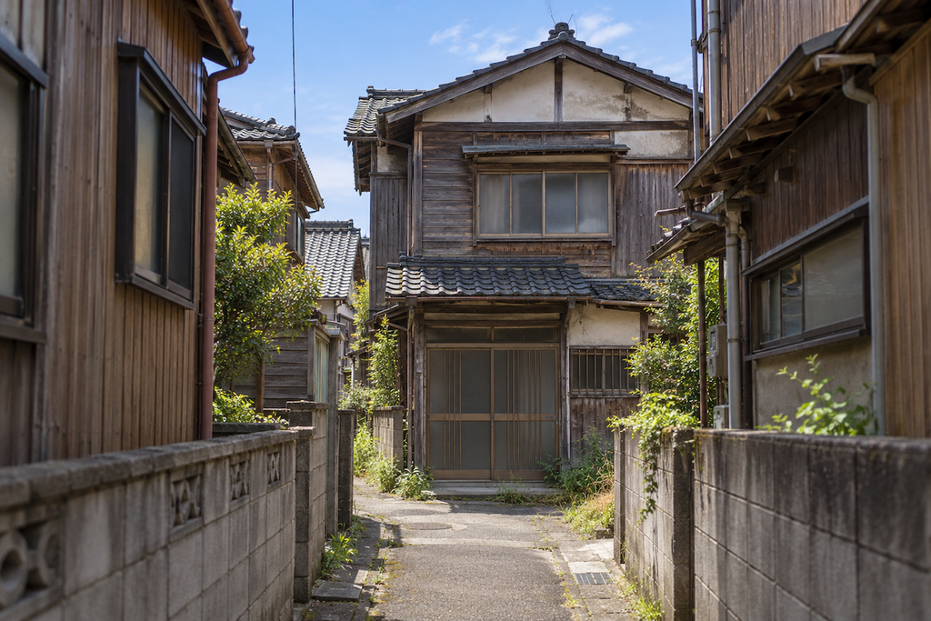 接道が他人名義になっていた柏崎市鯨波のご実家