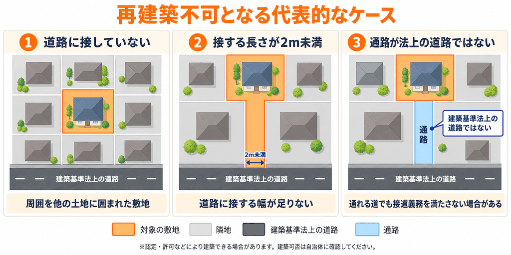 再構築不可となる代表的なケース